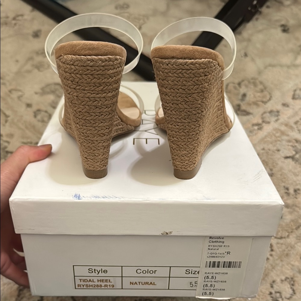 RAYE Tidal Tan Wedge Sandals - Picture 7 of 10